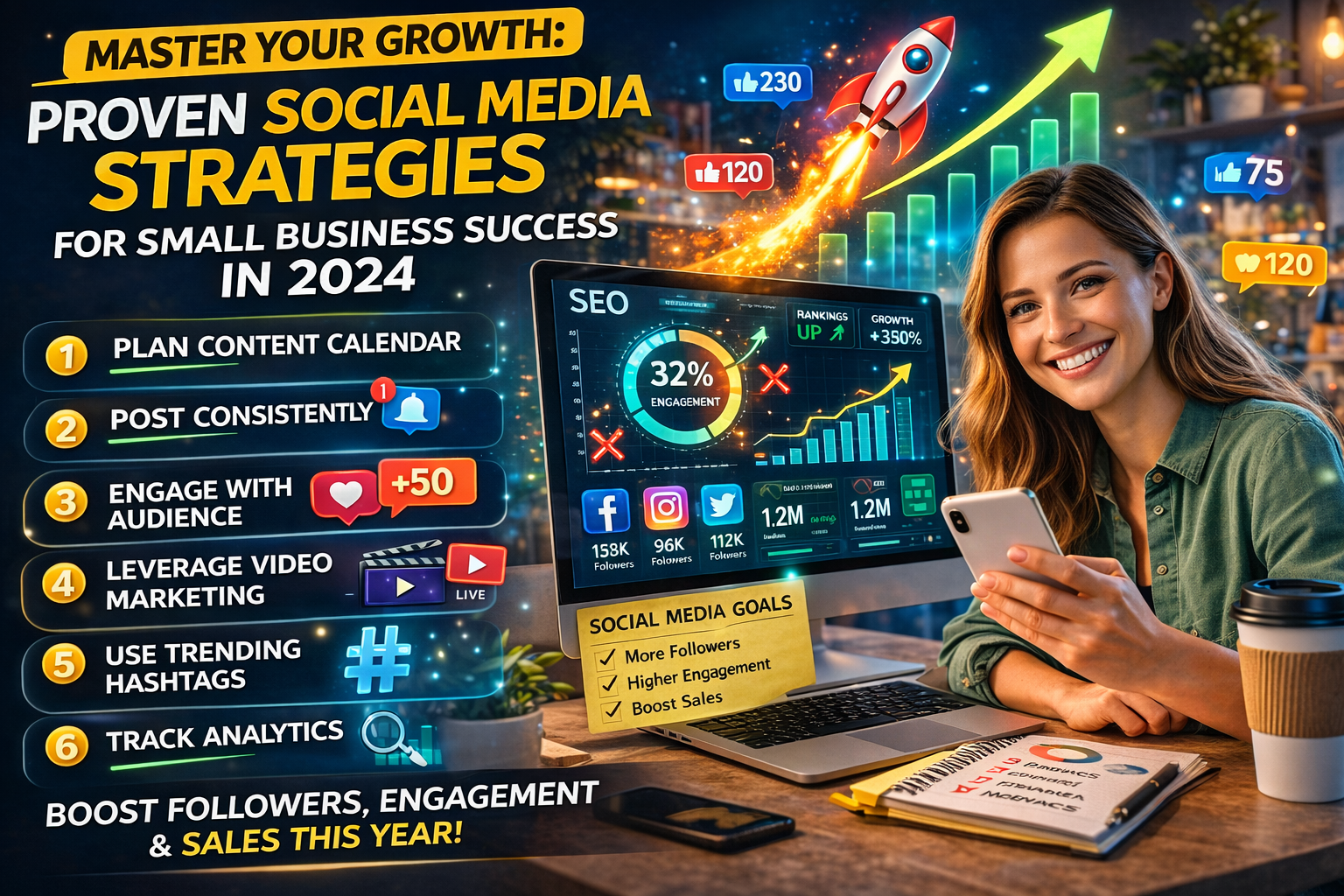 Master Your Growth: Proven Social Media Strategies for Small Business Success in 2024