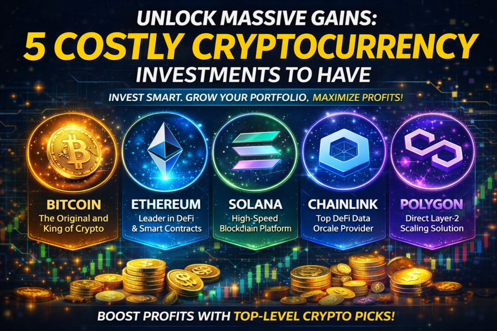 Unlock Massive Gains: 5 Costly Cryptocurrency powerful Investment to have
